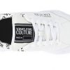 Versace Mens Sneakers Leather Trainers Black White