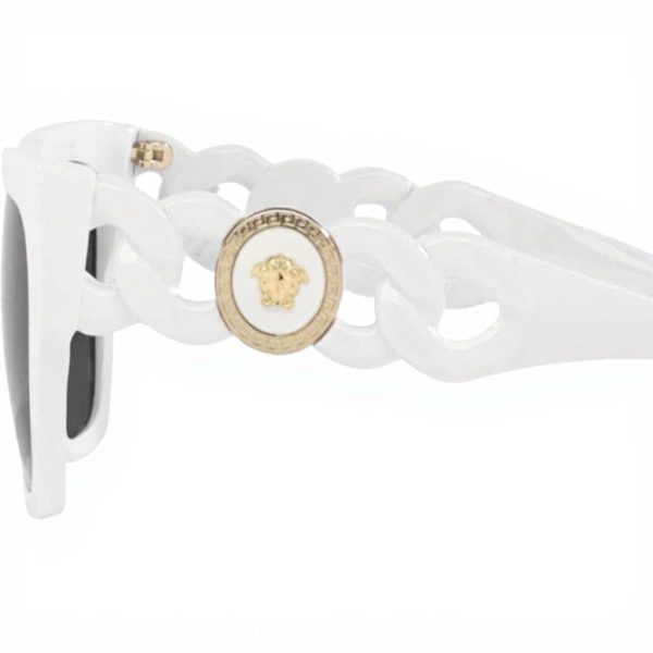 Versace Ladies Sunglasses Black Frame Dark Grey Lens 53mm