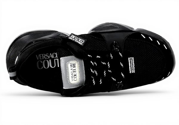 Versace Mens Sneakers Leather Black 71YA3SU4 ZS090