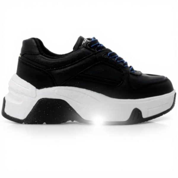 Versace Sneakers Women Black Leather Trainers 71VA3SF1