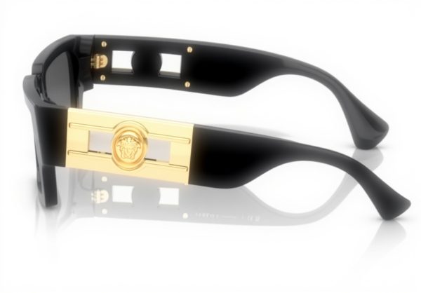 Versace Sunglasses Unisex Havana Frame Dark Grey Lenses