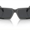 Versace Sunglasses Unisex Havana Frame Dark Grey Lenses