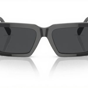 Versace Sunglasses Unisex Havana Frame Dark Grey Lenses