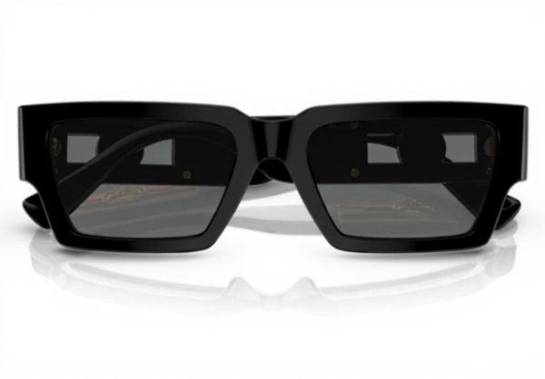 Versace Sunglasses Unisex Havana Frame Dark Grey Lenses