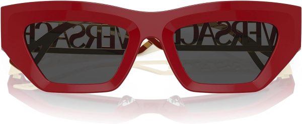 Versace Red Grey Sunglasses Women Plastic Frame VE4432U-4