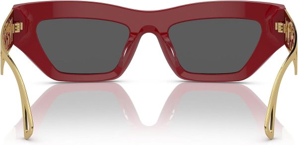 Versace Red Grey Sunglasses Women Plastic Frame VE4432U-2