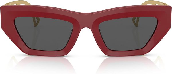Versace Red Grey Sunglasses Women Plastic Frame VE4432U-3