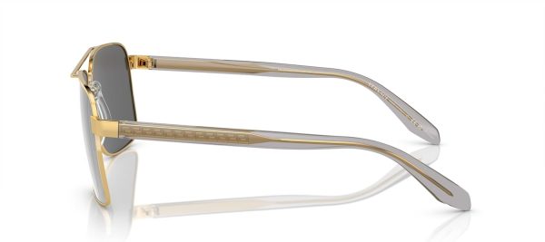 Versace VE2174 Polarized Sunglasses Men Gold Metal Frame-1