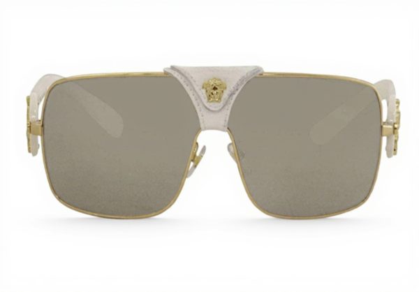 Versace Sunglasses VE2207Q Gold Metal Frame Unisex