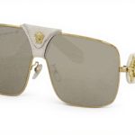 Versace Sunglasses VE2207Q Gold Metal Frame Unisex