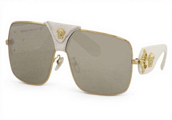 Versace Sunglasses VE2207Q Gold Metal Frame Unisex