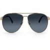 Versace VE2209 Sunglasses Black Metal Frame Grey Lens