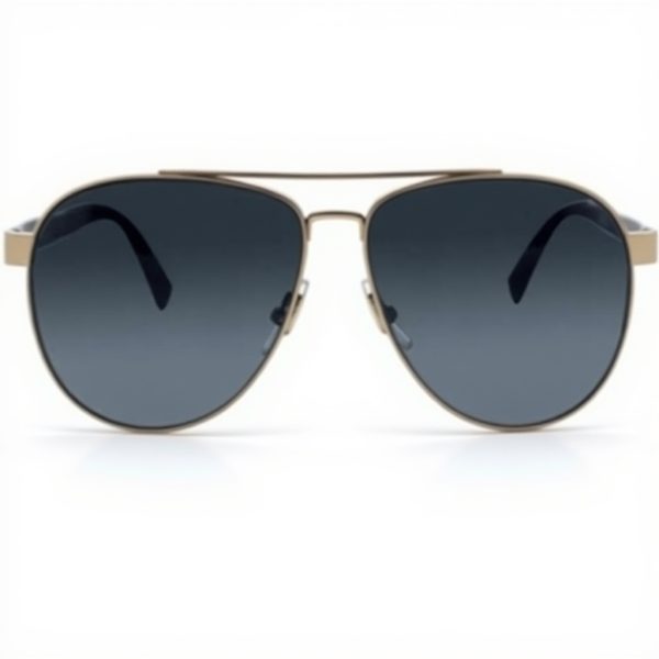 Versace VE2209 Sunglasses Black Metal Frame Grey Lens