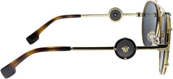 Versace Women Sunglasses Tortoiseshell Gold Metal Frame-3