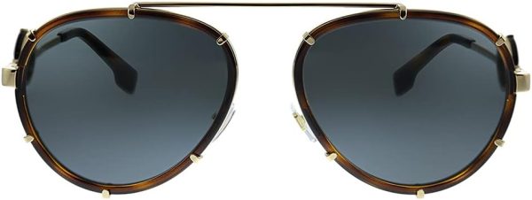 Versace Women Sunglasses Tortoiseshell Gold Metal Frame-2