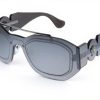 Versace VE2235 Sunglasses Men Transparent Grey Metal Frame