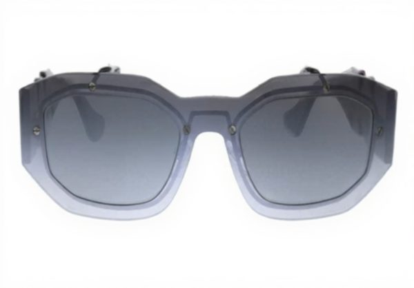 Versace VE2235 Sunglasses Men Transparent Grey Metal Frame