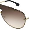 Versace Men's Sunglasses Brown Gradient Lens Metal Frame-0