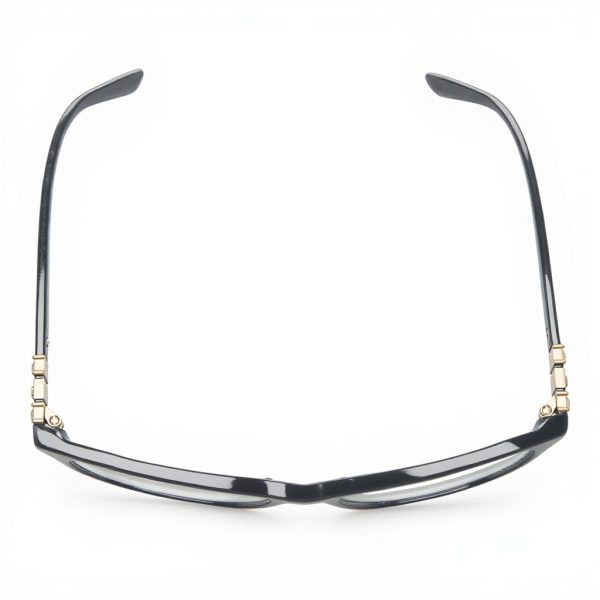 Versace VE3213B GB1 Women Eyeglasses Black Gold Square