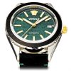 Versace Mens Watch Automatic Movement Black Green Hellenium