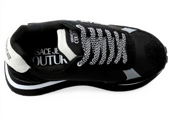 Versace Black Leather Trainers Mens Fashion Footwear