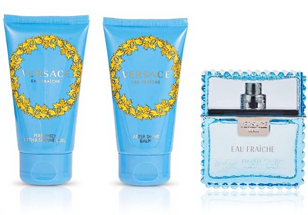 Versace Eau Fraiche Mens Fragrance Set Fresh Citrus