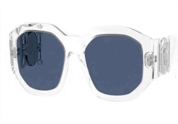 Versace Man Sunglasses Black Frame Dark Grey Lenses 53MM