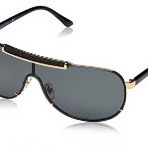 Versace Gold Grey Sunglasses Unisex Luxury Eyewear VE2140
