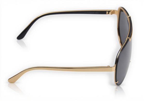 Versace Gold Grey Sunglasses Unisex Luxury Eyewear VE2140