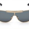 Versace Gold Grey Sunglasses Unisex Luxury Eyewear VE2140