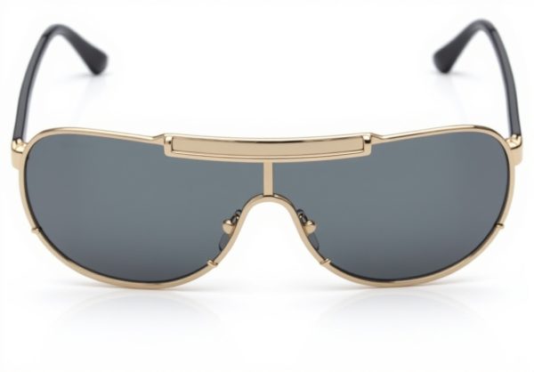 Versace Gold Grey Sunglasses Unisex Luxury Eyewear VE2140