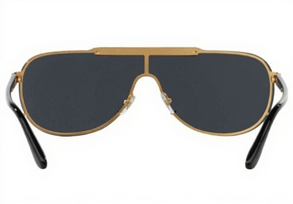 Versace Gold Grey Sunglasses Unisex Luxury Eyewear VE2140