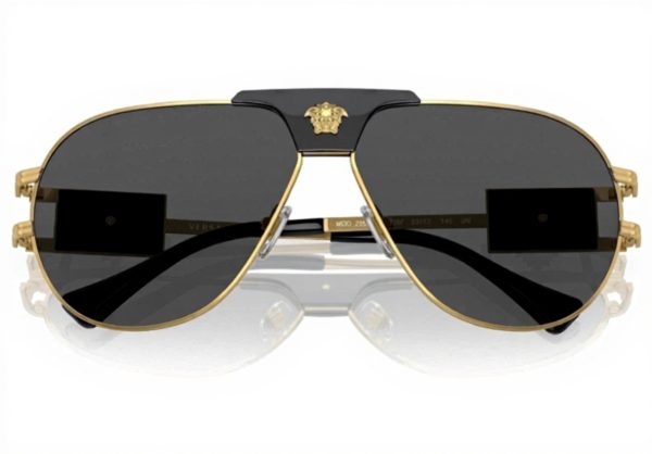 Versace VE2252 Gold Black Sunglasses for Men Luxury