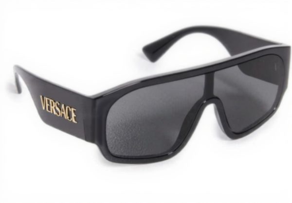 Versace Women Sunglasses Black Grey Plastic Frame