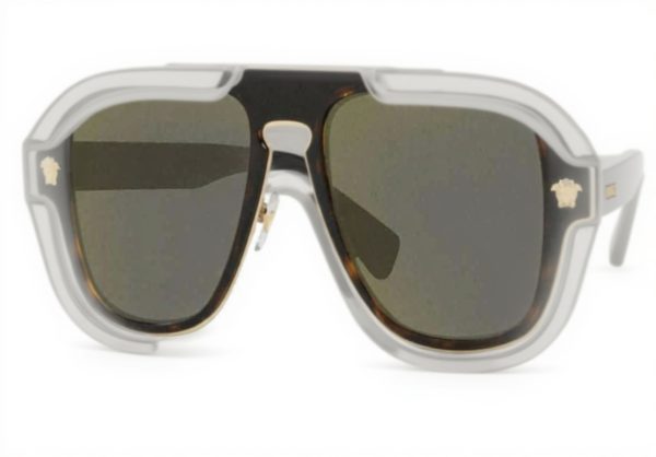 Versace Men Sunglasses Metal Frame Gold Lens VE2199