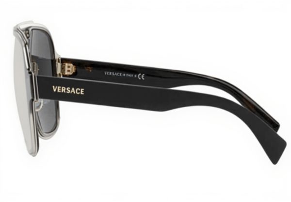 Versace Men Sunglasses Metal Frame Gold Lens VE2199
