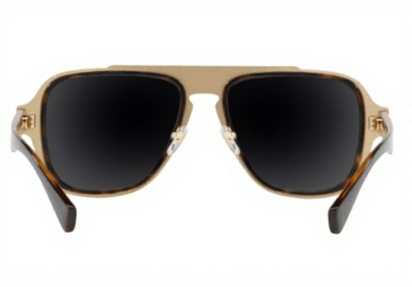 Versace Men Sunglasses Metal Frame Gold Lens VE2199