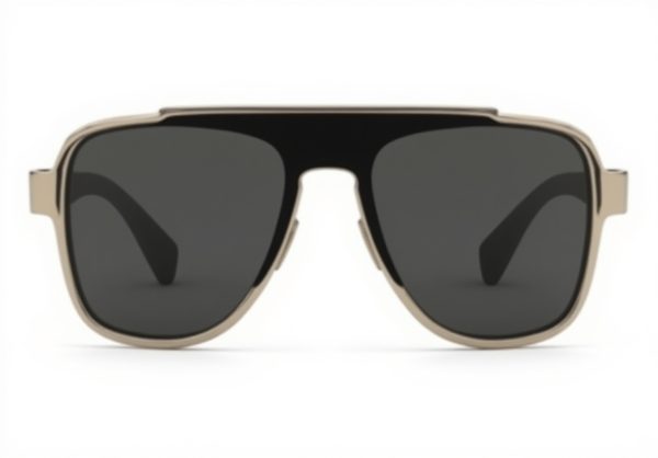 Versace Men Sunglasses Metal Frame Gold Lens VE2199