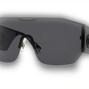 Versace VE2220 Mens Sunglasses Black Metal Frame