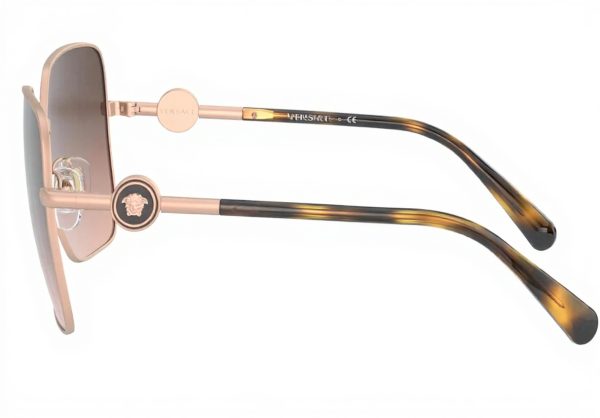 Versace Women Sunglasses VE2227 Matte Pink Gold 59mm