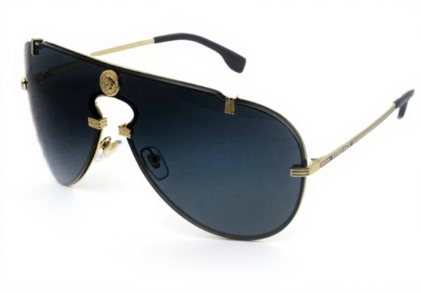 Versace VE2243 Gold Mens Sunglasses Metal Frame