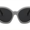 Versace Women Sunglasses Black Acetate Frame Grey Lens