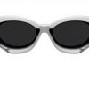 Versace Women Sunglasses Black Acetate Frame Grey Lens