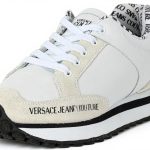 Versace White Leather Trainers Mens Fashion Sneakers