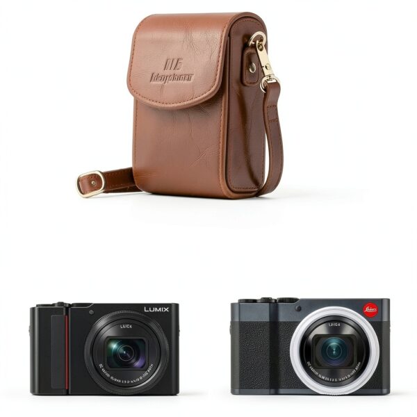 MegaGear Leather Camera Case Protection Style Leica-4