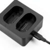 DSTE Dual Battery Charger for Leica Cameras Fast USB-0