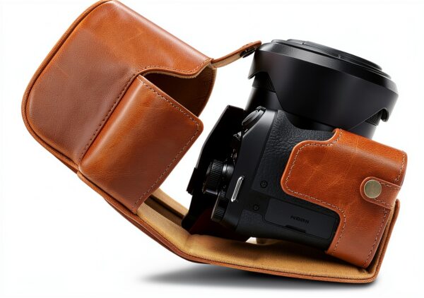MegaGear Leather Camera Case Protection Fit Leica V-Lux 5-3