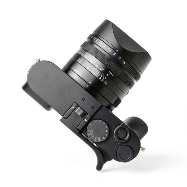 Haoge Thumbs Up Grip Leica Q2 Silver Red Black-4