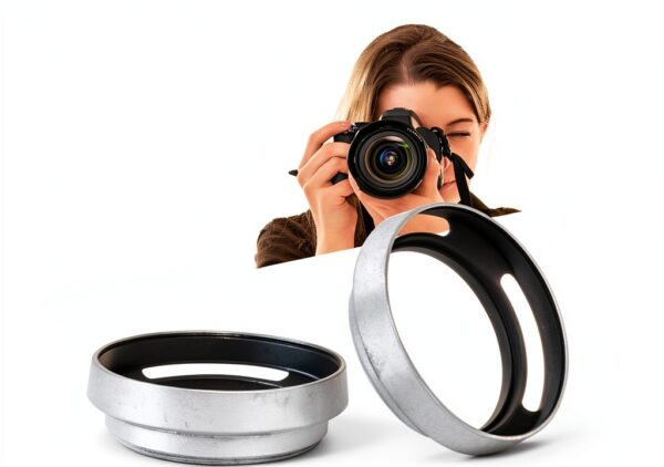 Pavo 52mm Metal Lens Hood Matte Paint Camera Protection-1
