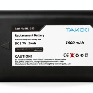 TAKOCI Leica M9 Battery Replacement Li-ion 1600mAh BLI-312-0